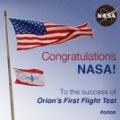 9995 - Congratulazioni alla Nasa per il test Orion